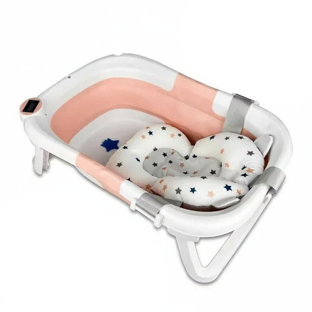 Portable Baby Bath Tub with Thermometer