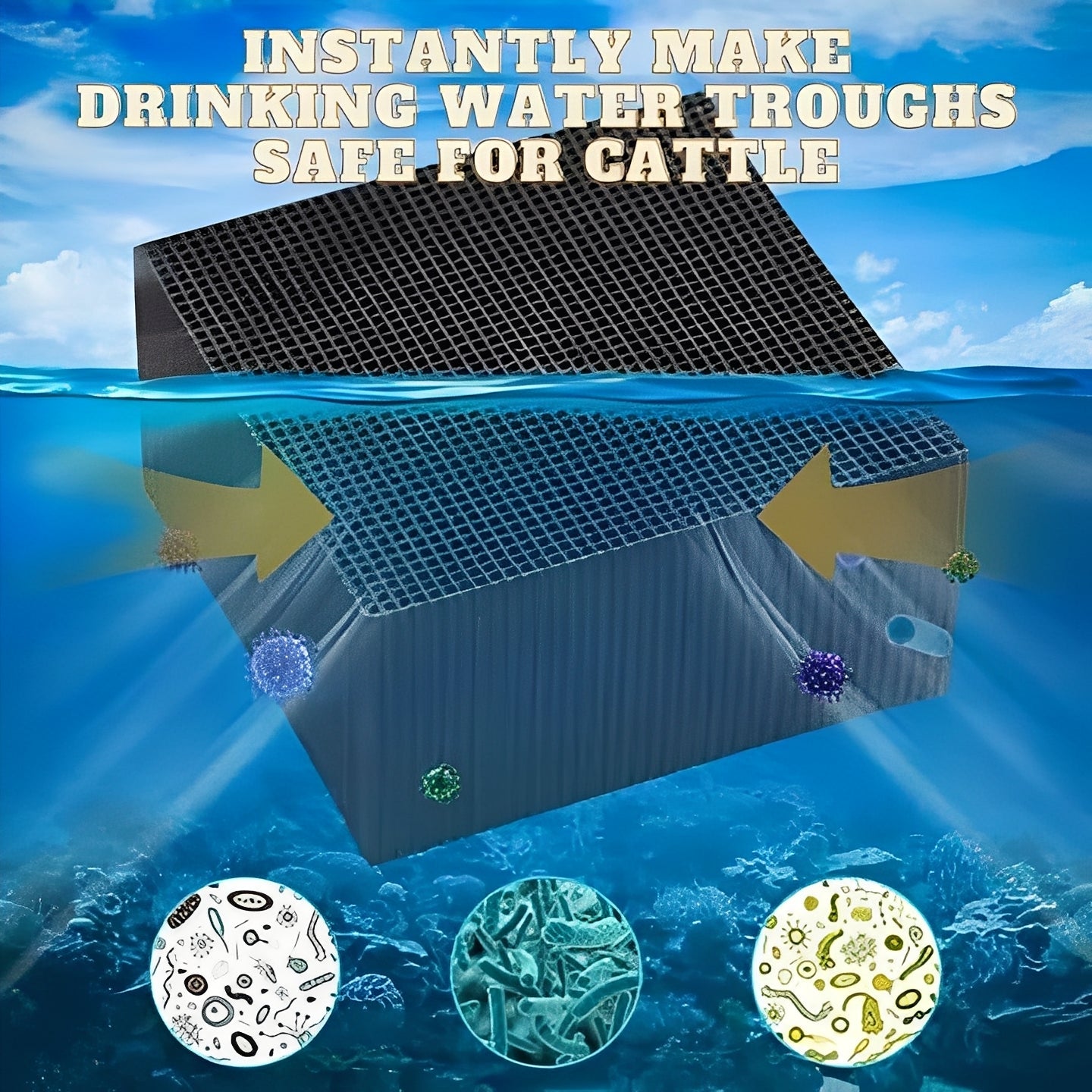Natural Filter Water Purifier Block for Fish Tanks