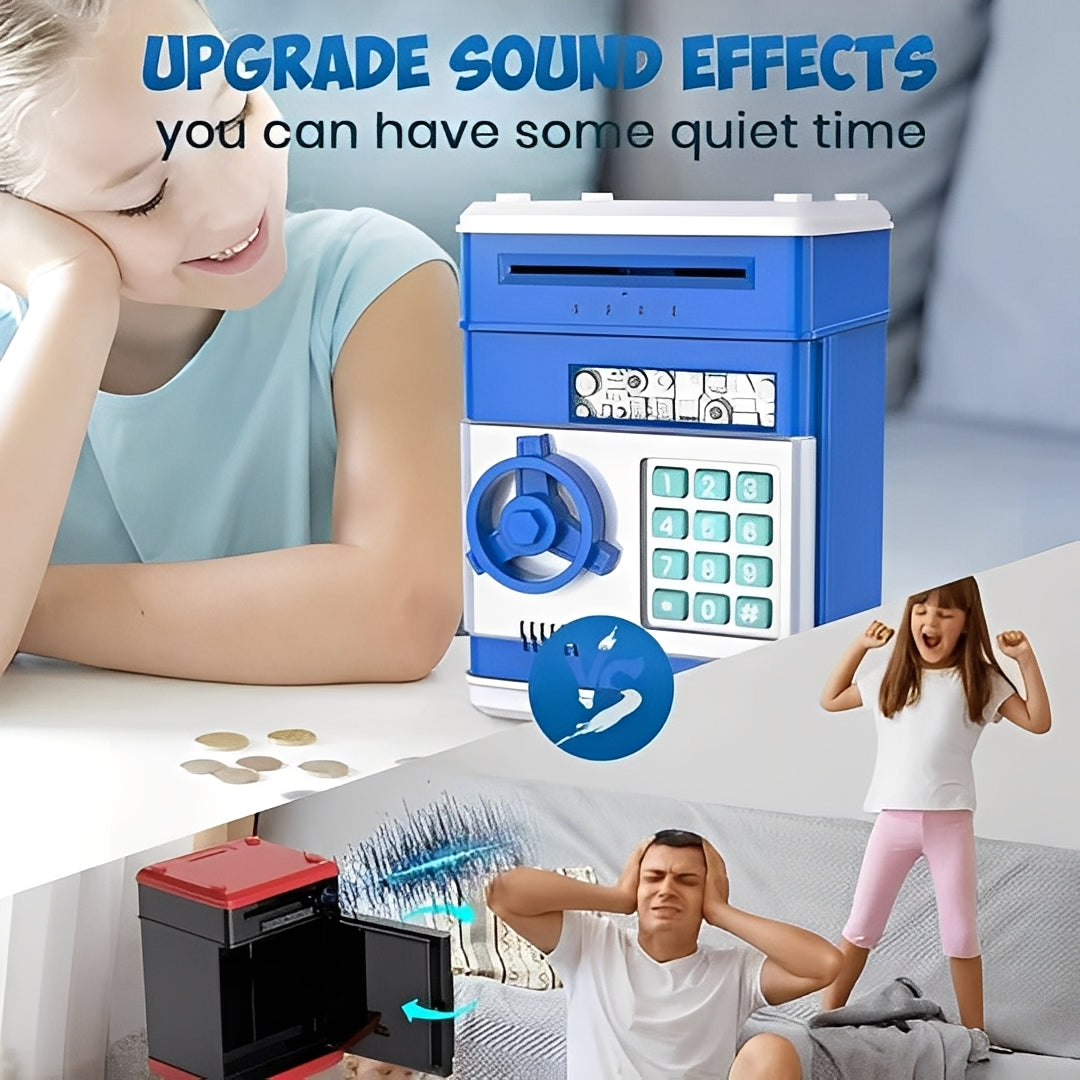 Secure Digital Money Box for Children with Lock