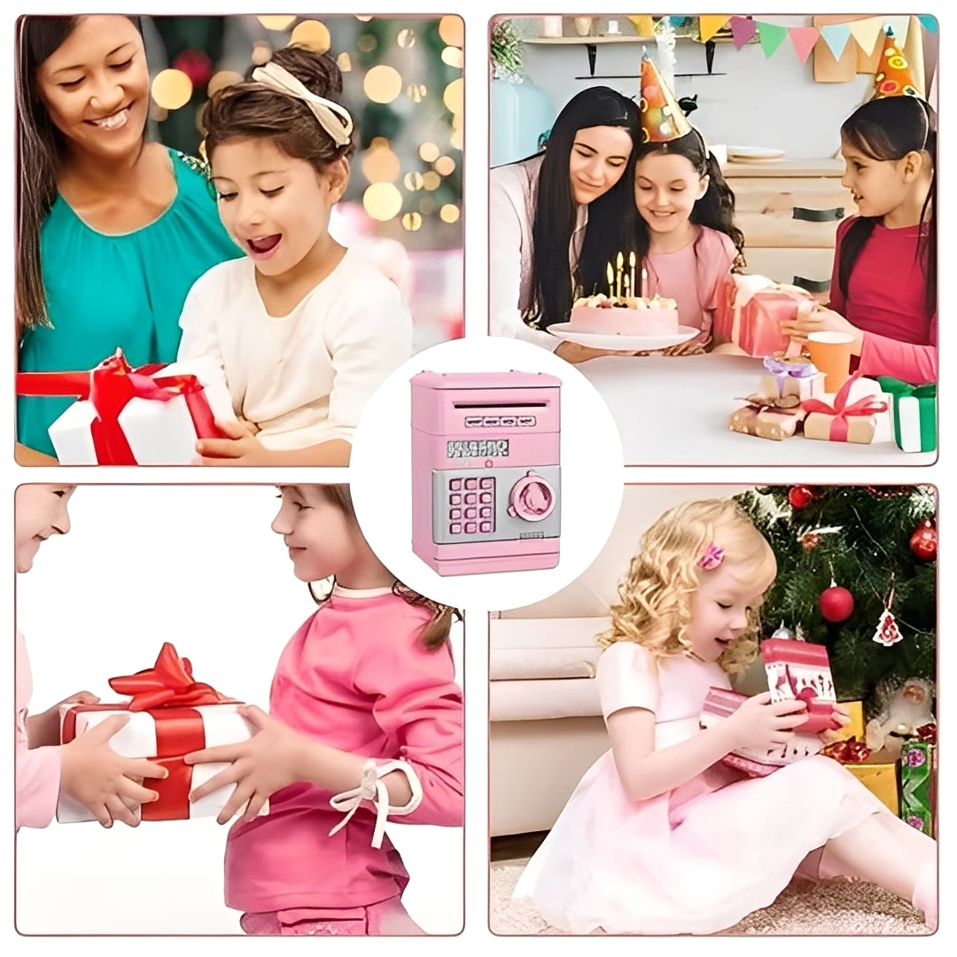 Secure Digital Money Box for Children with Lock