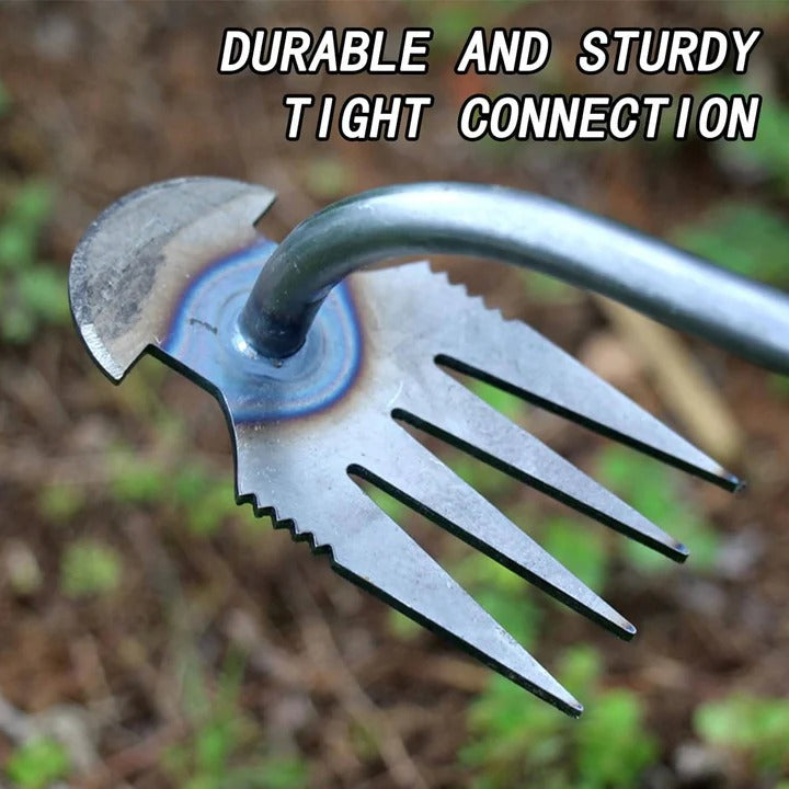 Easy Garden Weed Puller with 4 Metal Claws