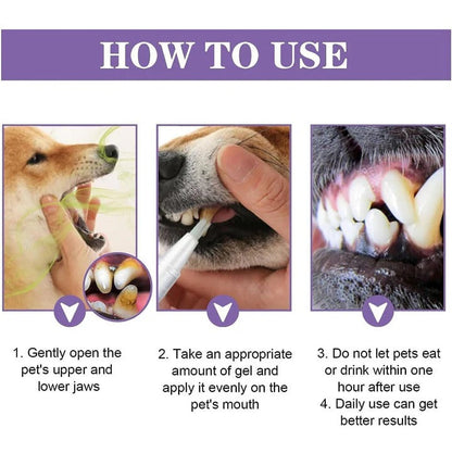 Natural Dog Dental Gel for Healthy Teeth and Gums