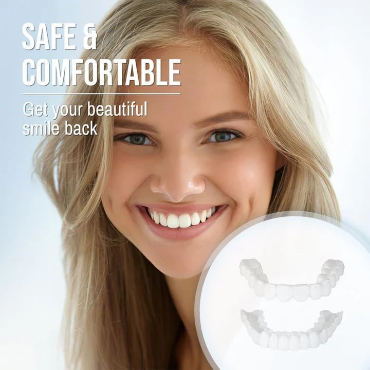 Easy Fit Clip On Smile Veneers Upper Lower Teeth