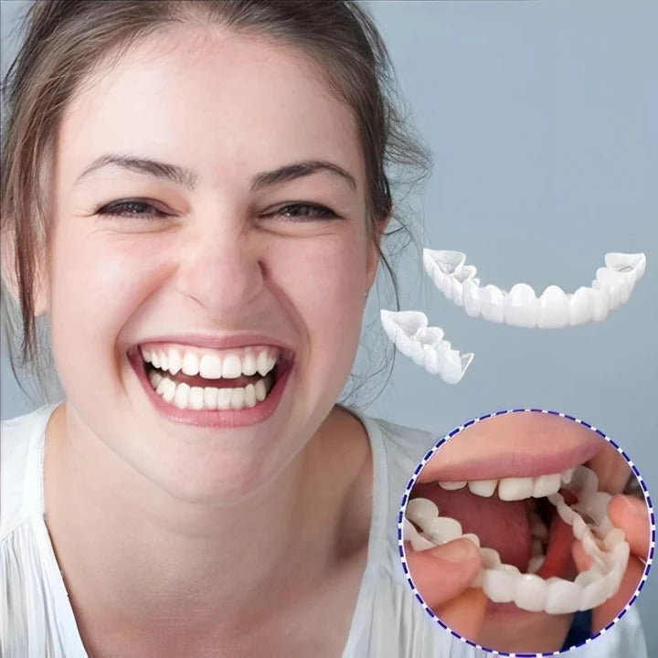 Easy Fit Clip On Smile Veneers Upper Lower Teeth