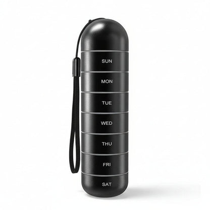 Portable Compact Pill Box with 7 Day Supply