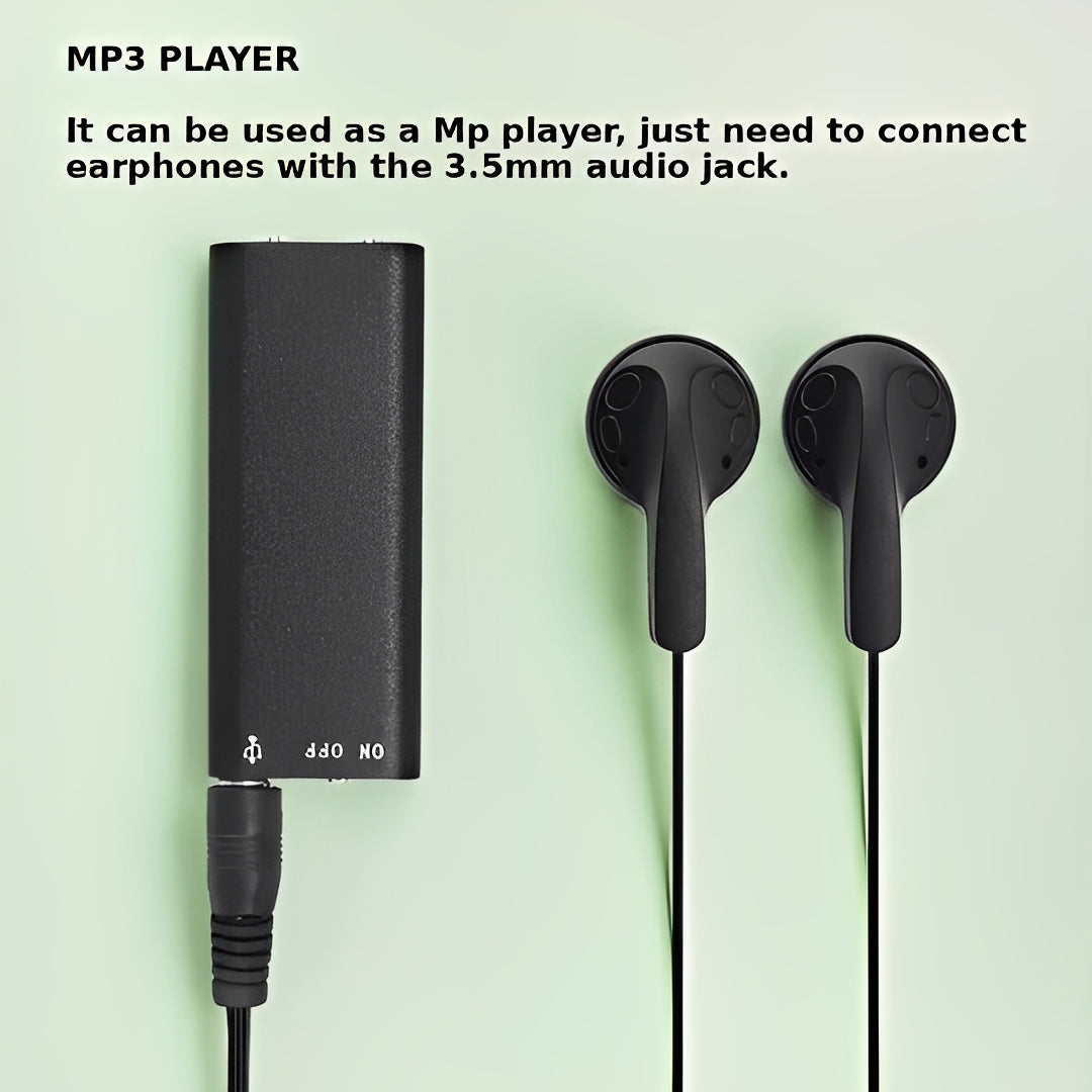 Compact Portable Voice Recorder with Auto Start