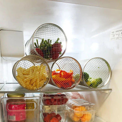 Easy Turn BBQ Grill Basket with 360 Rotation
