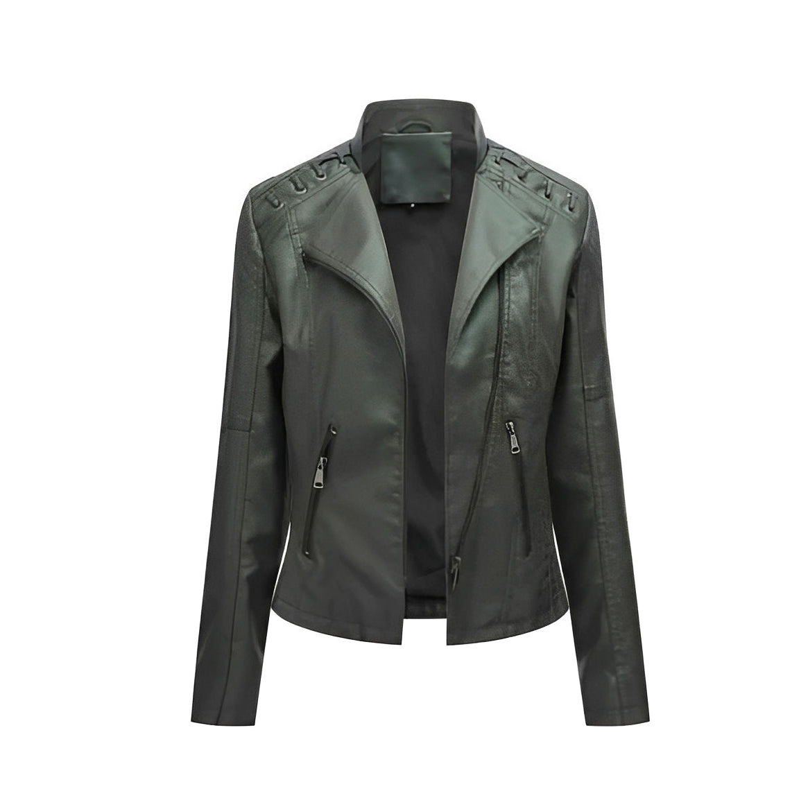 Classic Biker Leather Jacket for Women