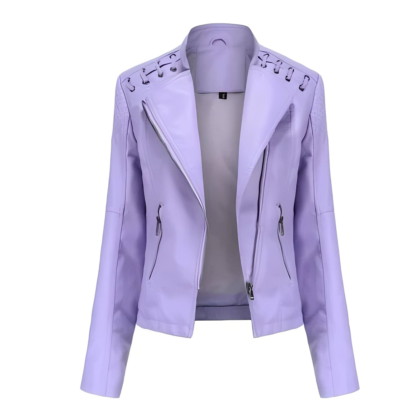 Classic Biker Leather Jacket for Women