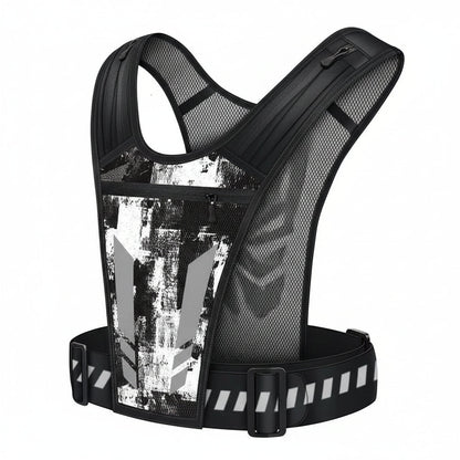 Sporty Fitness Waist Pack with Phone Pocket and Pouch