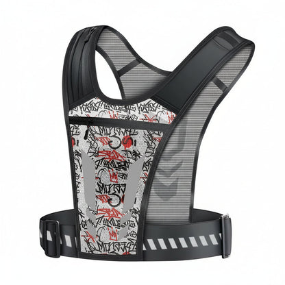Sporty Fitness Waist Pack with Phone Pocket and Pouch