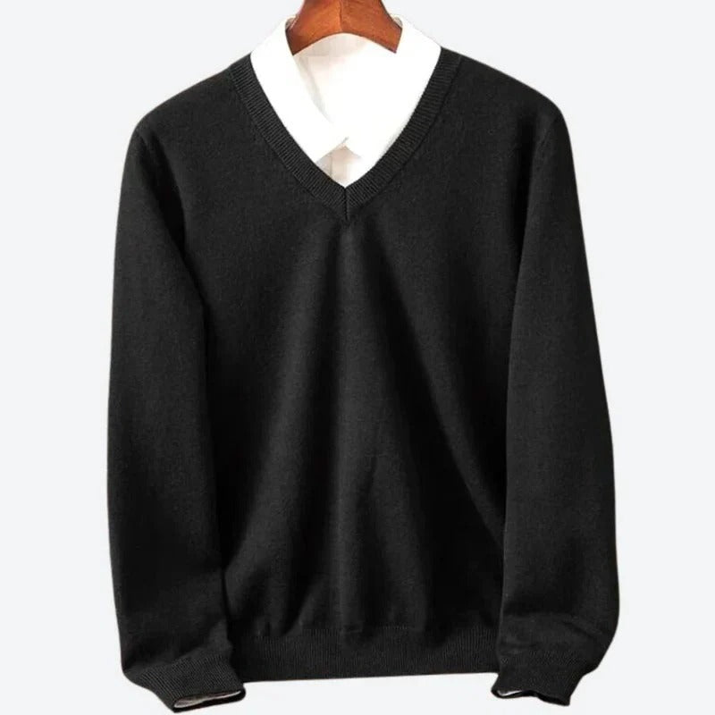 Soft Crew Neck Cashmere Sweater for Men