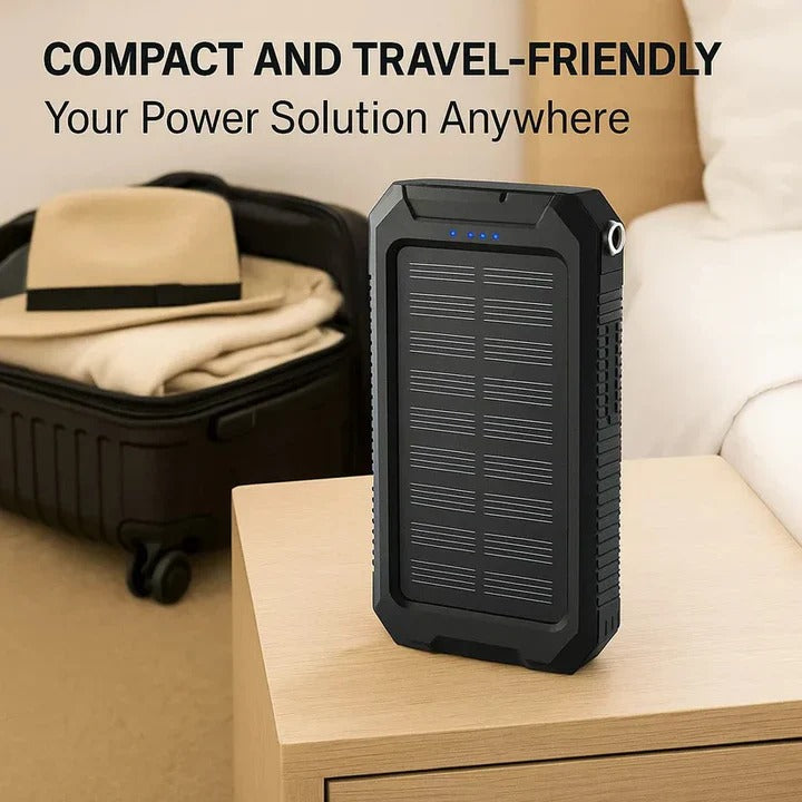 Compact Outdoor 30000mAh Solar Charger Battery