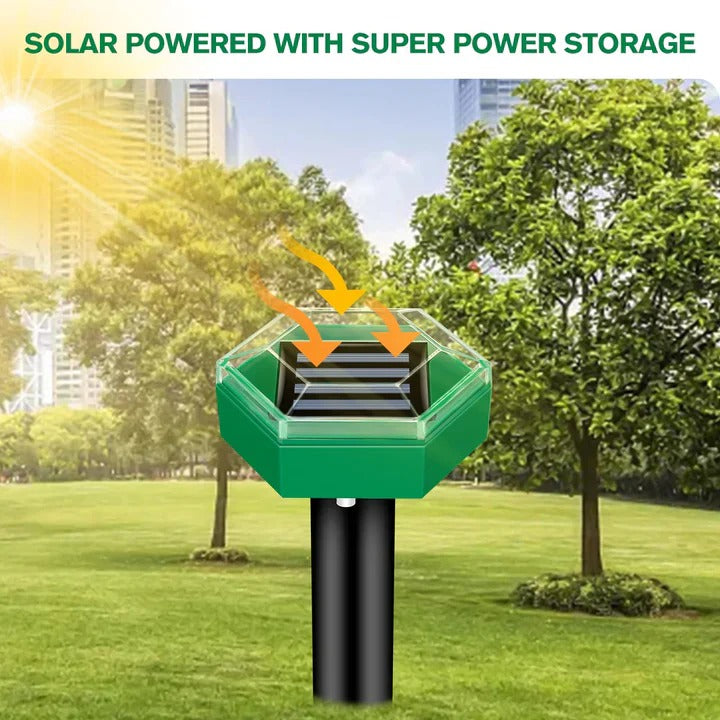 Outdoor Pest Repellent Solar Stakes, 4 Pack