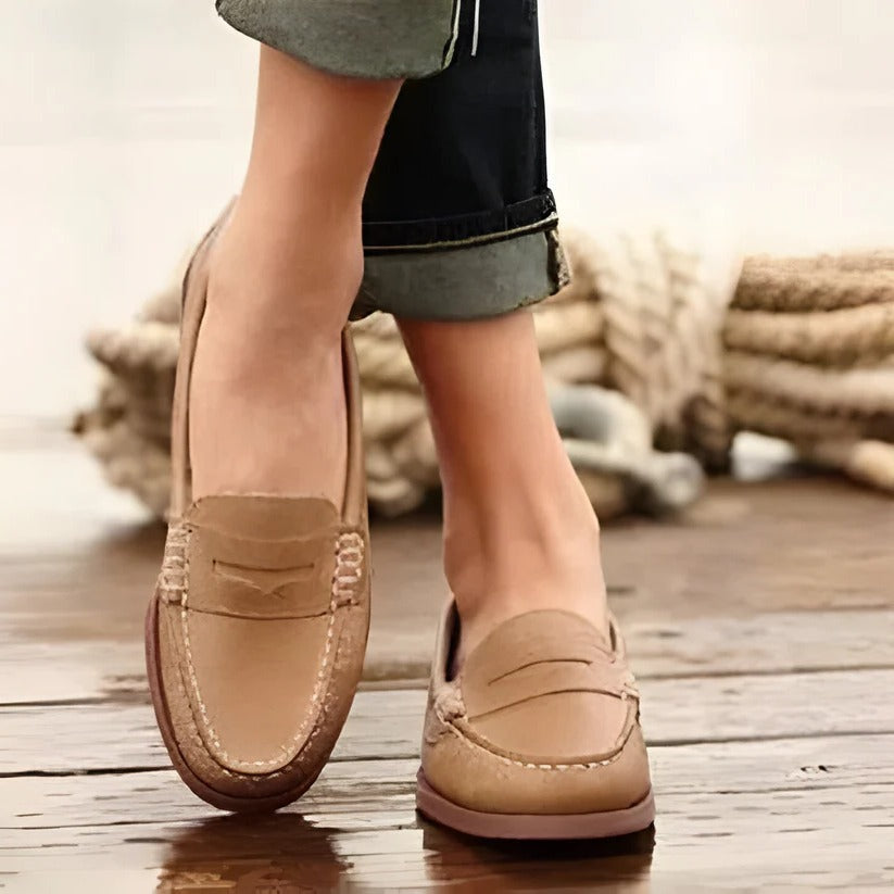 Classic Low Heel Slip On Women's Loafers