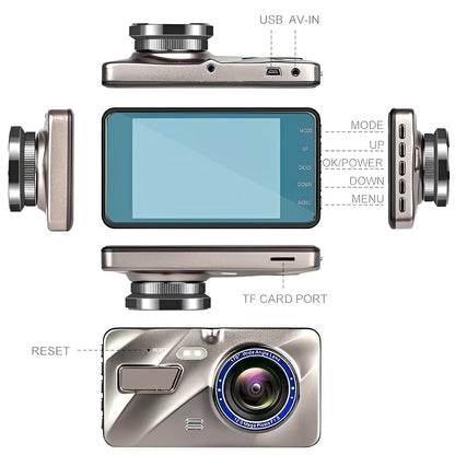 HD Dual Camera Car Dash Cam Front Rear View