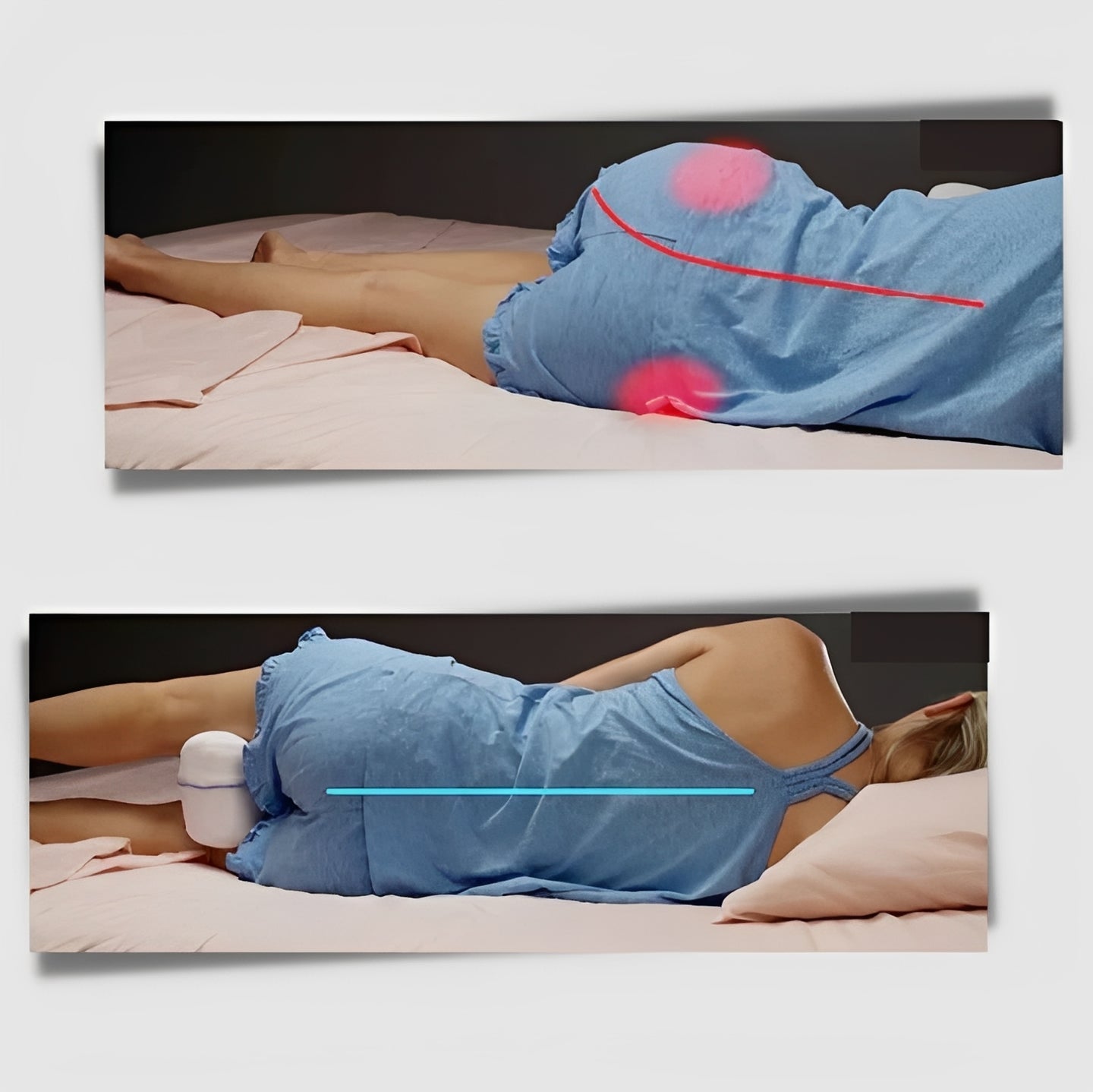 Contour Knee Pillow for Side Sleepers Comfort Support