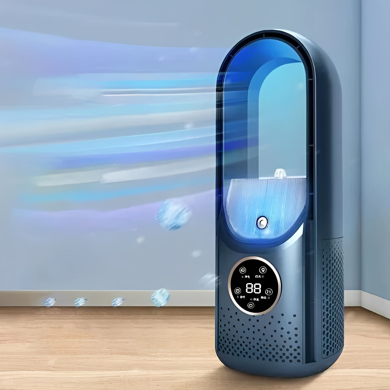Compact Bladeless Evaporative Air Cooler