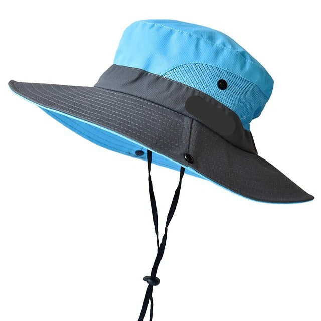 Lightweight Large Brim Summer Hat with Adjustable Strap