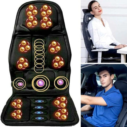 Comfort Massage Seat Cushion | Rechargeable with 8 Vibration Levels & Heating Feature for Ultimate Relaxation