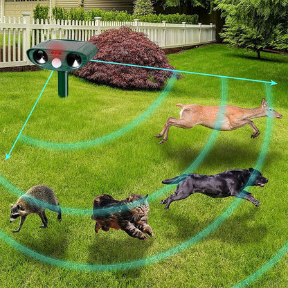 Outdoor Motion Activated Animal Repellent Device