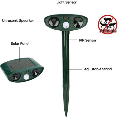 Outdoor Motion Activated Animal Repellent Device