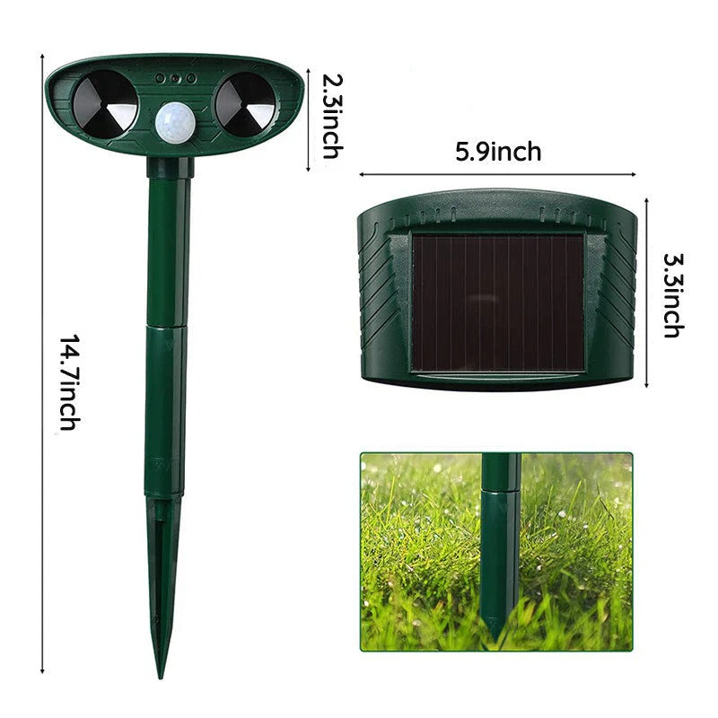 Outdoor Motion Activated Animal Repellent Device