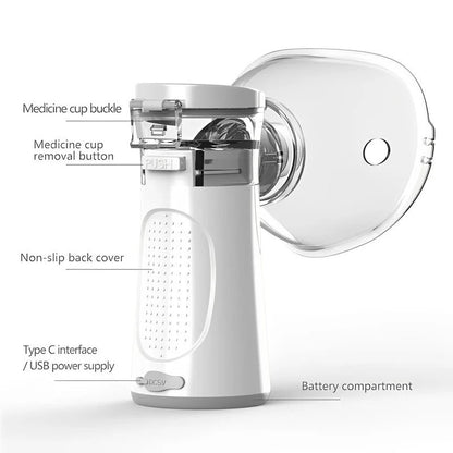 Compact Travel Nebulizer with 2 Mist Settings