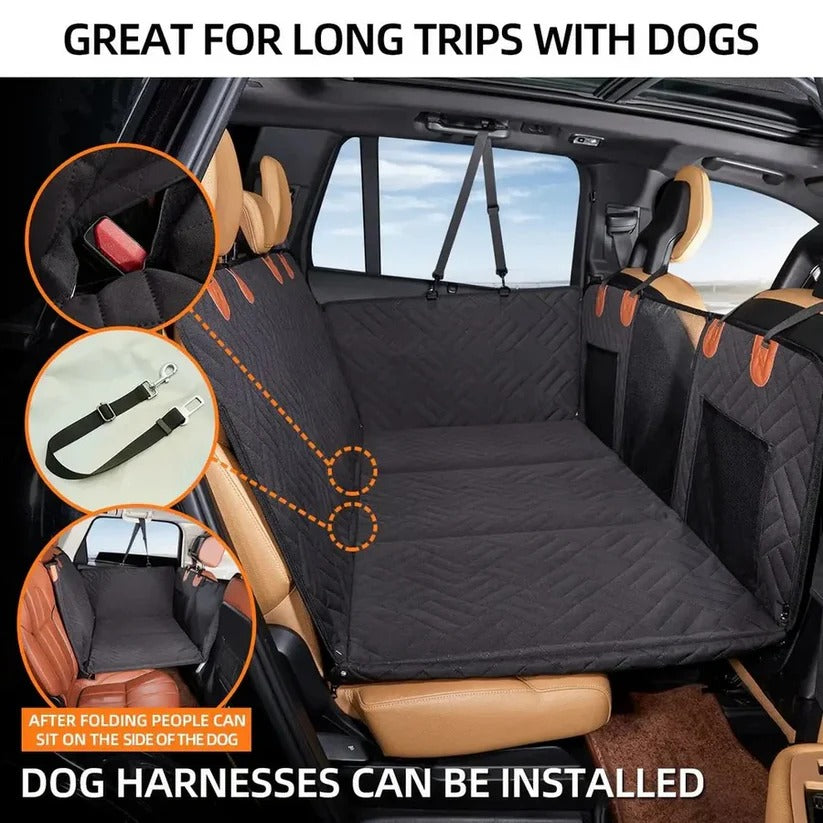 Pet Car Seat Extender with Grip Bottom and Sturdy Base
