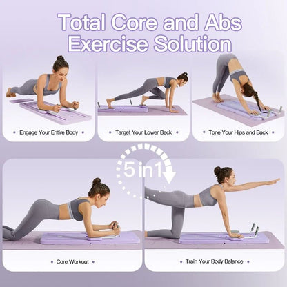 Home Workout Core Exercise Board with Timer and Straps