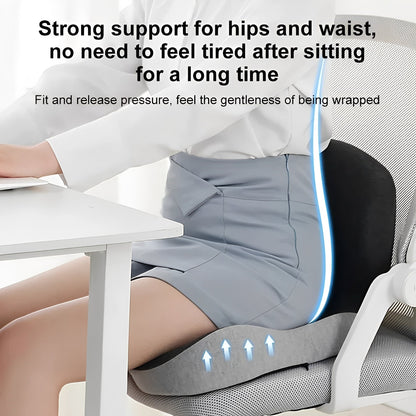 Comfortable Back Support Seat Cushion with Memory Foam