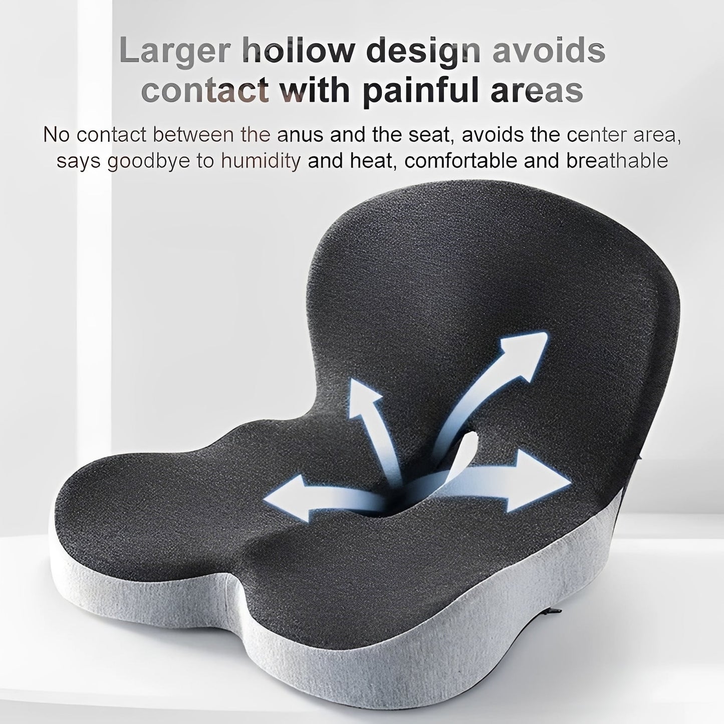 Comfortable Back Support Seat Cushion with Memory Foam