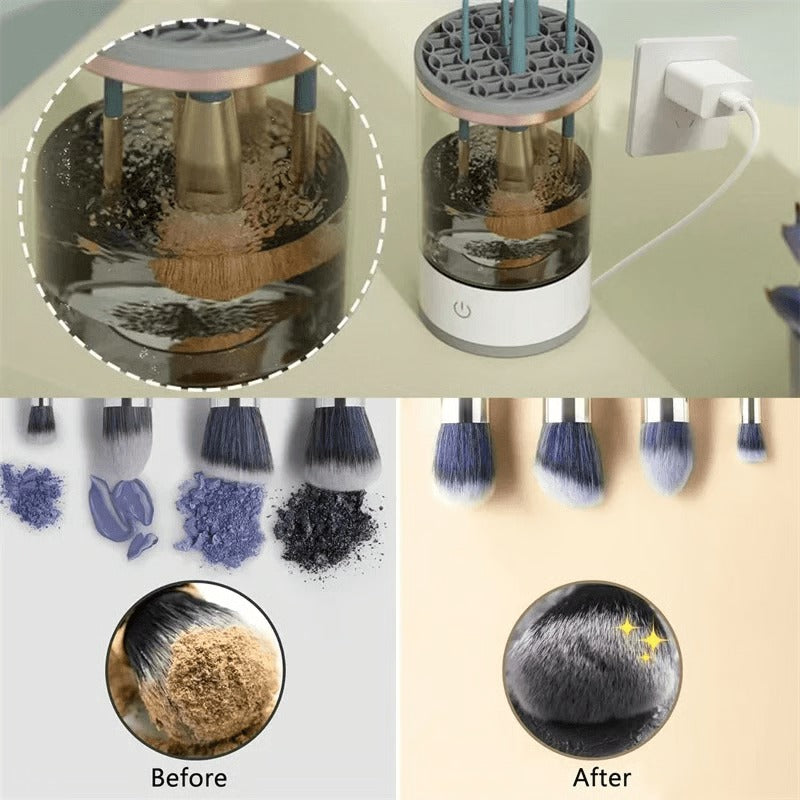 Easy Makeup Brush Cleaner with Advanced Cleaning Tool