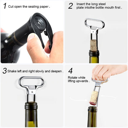 Easy Wine Bottle Opener with Durable Metal Design