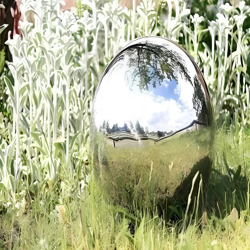 Metallic Mirror Garden Ball Ornaments for Outdoor Decor