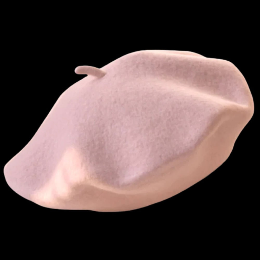 Soft Woolen Beret Hat for Women and Girls