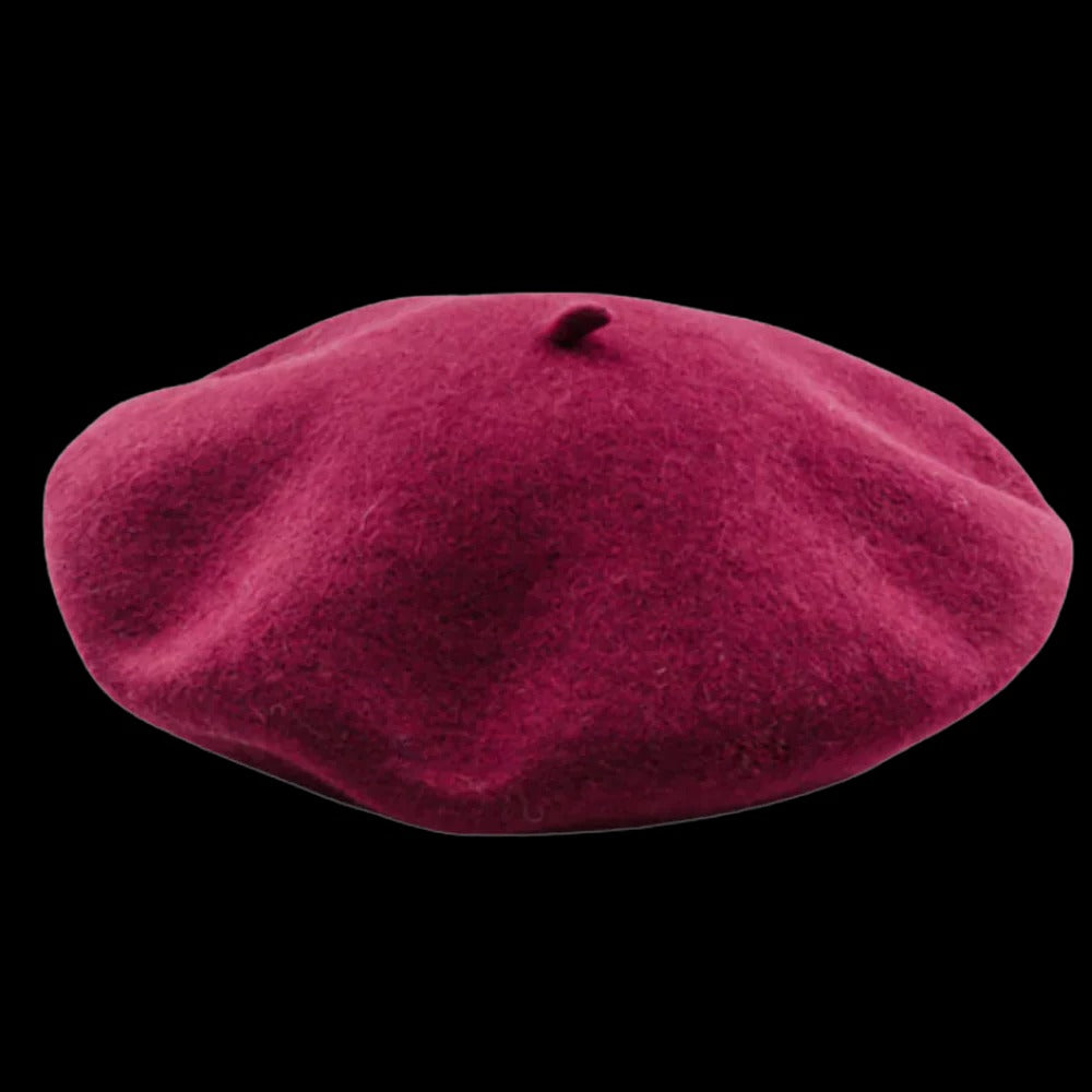 Soft Woolen Beret Hat for Women and Girls