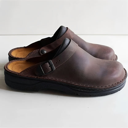 Comfortable Mens Genuine Leather Slipper Shoes