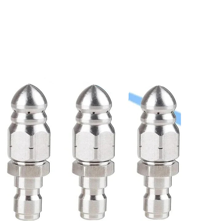 Heavy Duty Pipe Cleaner Nozzle Attachment for Drain Jets