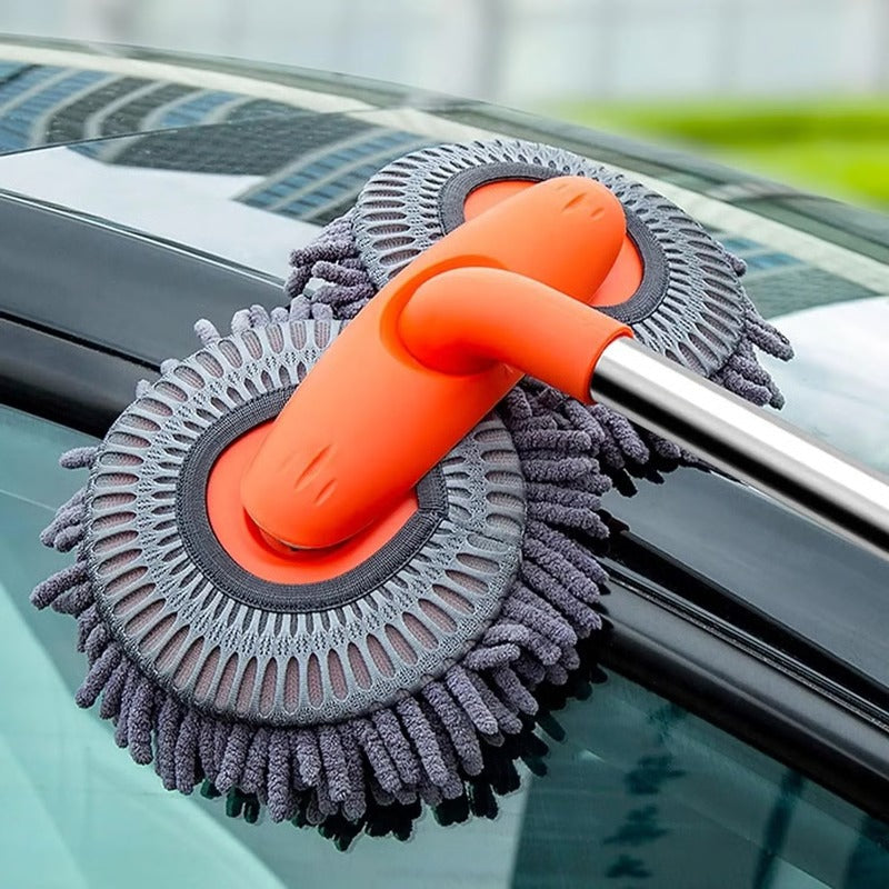 Extendable Auto Wash Mop with Long Pole and Spin Head