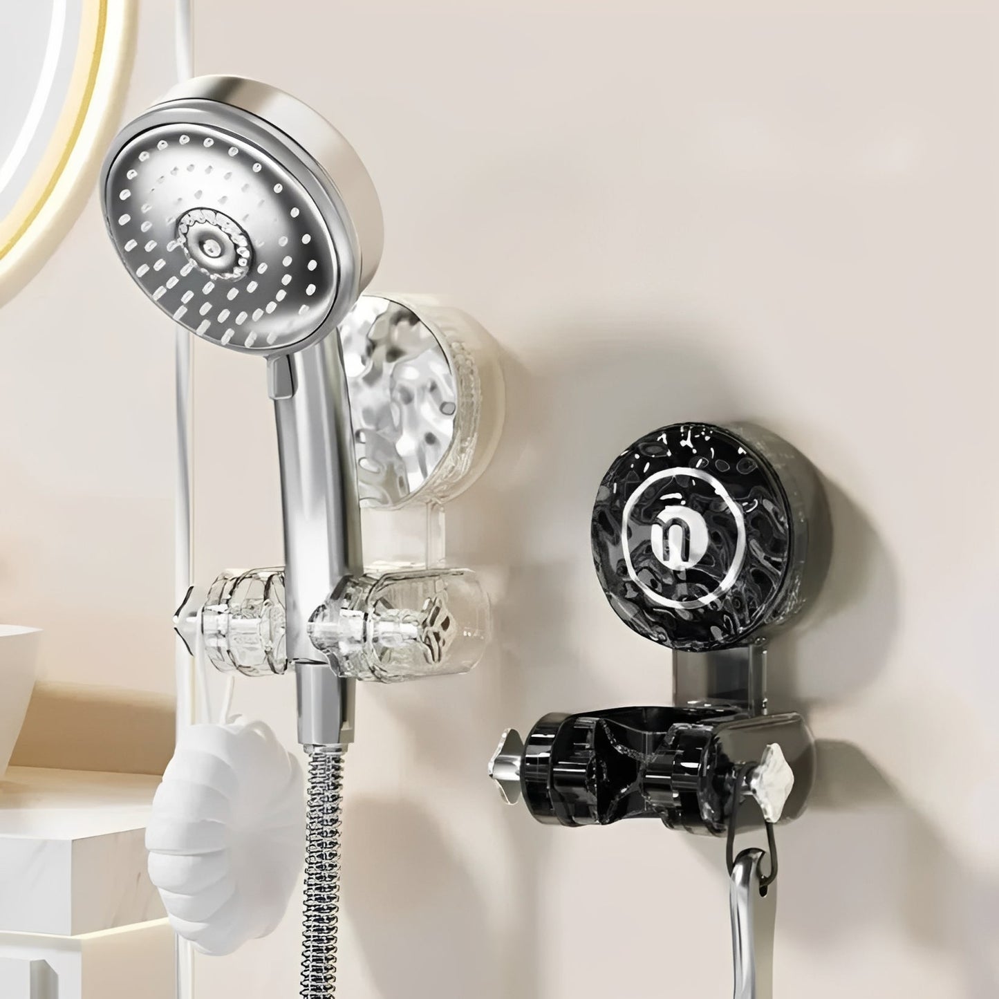 Adjustable Shower Head Holder with Strong Suction Cup