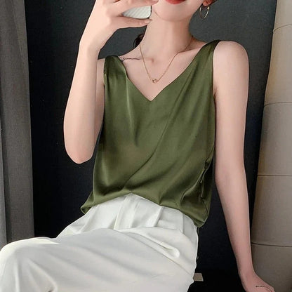 Basic Sleeveless Women's Layering Tank Top