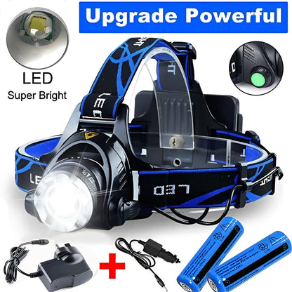 Bright Adjustable LED Headlamp with Multiple Light Settings
