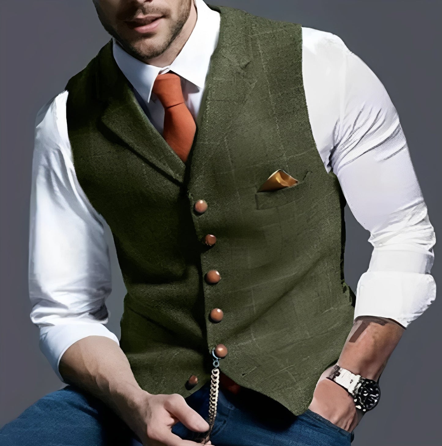 Classic Formal Vest with Fitted Design