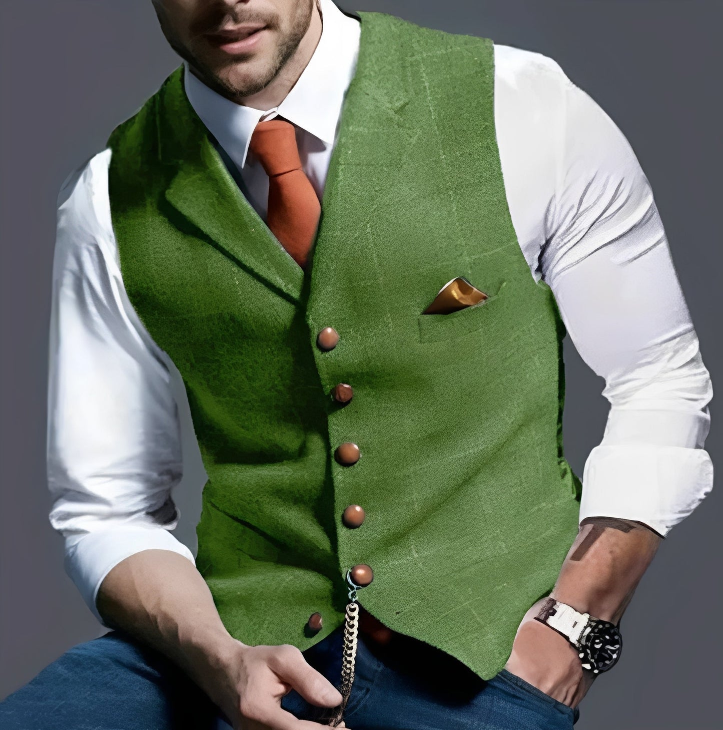 Classic Formal Vest with Fitted Design