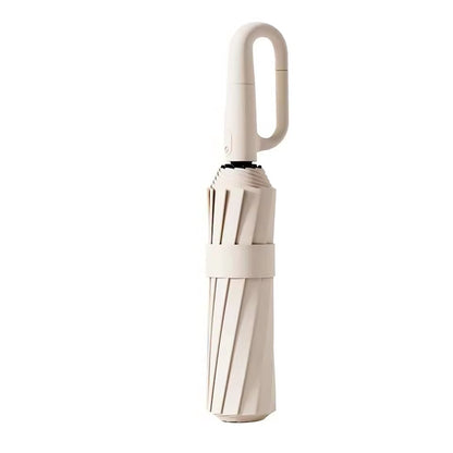Compact Umbrella with Safety Rim and Comfort Grip