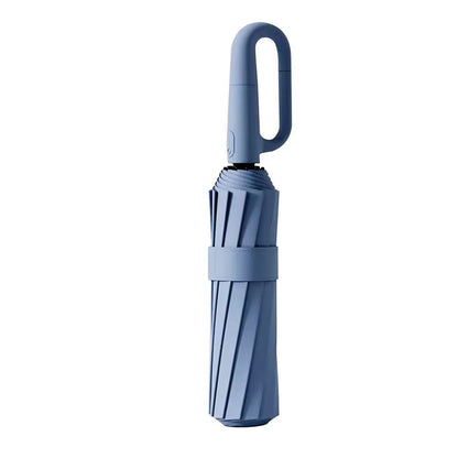 Compact Umbrella with Safety Rim and Comfort Grip
