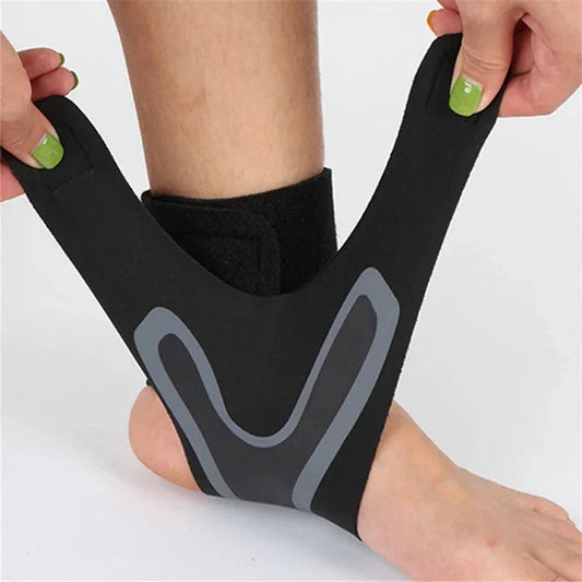 Breathable Ankle Compression Wrap with Cross Strap Support - Ortekor