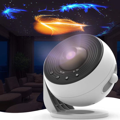 Cosmic Night Light Projector with Rotating Globe
