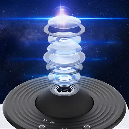 Cosmic Night Light Projector with Rotating Globe
